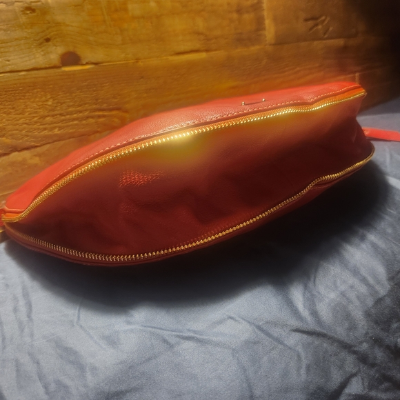 Dooney & Bourke Red Leather Hobo Bag - Picture 3 of 12